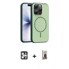 MARSİLYAN™- iPhone 16 Pro Max Kılıf Atlas Asil Prime - Siyah Bilvis Hayalet Cam Ekran Koruyucu + PVD Metal Kamera Lens - GS