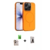 MARSİLYAN™- iPhone 16 Pro Max Kılıf Atlas Asil Prime - Siyah Bilvis Hayalet Cam Ekran Koruyucu + Raze Metal Kamera Lens - NLGY