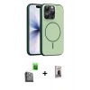 MARSİLYAN™- iPhone 16 Pro Max Kılıf Atlas Asil Prime - Siyah Bilvis Hayalet Cam Ekran Koruyucu + Raze Metal Kamera Lens - SH