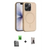 MARSİLYAN™- iPhone 16 Pro Max Kılıf Atlas Asil Prime - Siyah Bilvis Hayalet Cam Ekran Koruyucu + Raze Metal Kamera Lens - SH