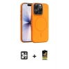 MARSİLYAN™- iPhone 16 Pro Max Kılıf Atlas Asil Prime - Siyah Buffer Cam Ekran Koruyucu + PVD Metal Kamera Lens - GS