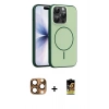 MARSİLYAN™- iPhone 16 Pro Max Kılıf Atlas Asil Prime - Siyah Buffer Cam Ekran Koruyucu + Pers Alüminyum Kamera Lens - CLTM