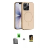 MARSİLYAN™- iPhone 16 Pro Max Kılıf Atlas Asil Prime - Siyah Buffer Cam Ekran Koruyucu + Raze Metal Kamera Lens - SH