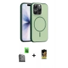 MARSİLYAN™- iPhone 16 Pro Max Kılıf Atlas Asil Prime - Siyah Buffer Cam Ekran Koruyucu + Raze Metal Kamera Lens - SH