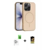 MARSİLYAN™- iPhone 16 Pro Max Kılıf Atlas Asil Prime - Siyah Buffer Cam Ekran Koruyucu + Raze Metal Kamera Lens - BZ