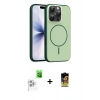 MARSİLYAN™- iPhone 16 Pro Max Kılıf Atlas Asil Prime - Siyah Buffer Cam Ekran Koruyucu + Raze Metal Kamera Lens - BZ