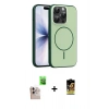 MARSİLYAN™- iPhone 16 Pro Max Kılıf Atlas Asil Prime - Siyah Buffer Cam Ekran Koruyucu + Raze Metal Kamera Lens - NLGY