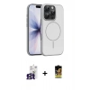 MARSİLYAN™- iPhone 16 Pro Max Kılıf Atlas Asil Prime - Siyah Buffer Cam Ekran Koruyucu + Bilvis Titan Kamera Lens - TMGI
