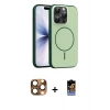 MARSİLYAN™- iPhone 16 Pro Max Kılıf Atlas Asil Prime - Siyah Buffer Hayalet Cam Ekran Koruyucu + Pers Alüminyum Kamera Lens - CLTM