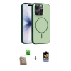 MARSİLYAN™- iPhone 16 Pro Max Kılıf Atlas Asil Prime - Siyah Buffer Hayalet Cam Ekran Koruyucu + Raze Metal Kamera Lens - CLTM