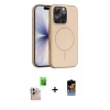 MARSİLYAN™- iPhone 16 Pro Max Kılıf Atlas Asil Prime - Siyah Buffer Hayalet Cam Ekran Koruyucu + Raze Metal Kamera Lens - NLGY