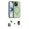 MARSİLYAN™- iPhone 16 Pro Max Kılıf Atlas Asil Prime - Siyah Buffer Hayalet Cam Ekran Koruyucu + Raze Metal Kamera Lens - SH