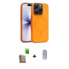 MARSİLYAN™- iPhone 16 Pro Max Kılıf Atlas Asil Prime - Siyah Joko Magic 5D Cam + Raze Metal Kamera Lens - CLTM