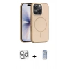 MARSİLYAN™- iPhone 16 Pro Max Kılıf Atlas Asil Prime - Siyah Joko Magic 5D Cam + Pers Alüminyum Kamera Lens - GS