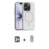 MARSİLYAN™- iPhone 16 Pro Max Kılıf Atlas Asil Prime - Siyah Joko Magic 5D Cam + PVD Metal Kamera Lens - GS