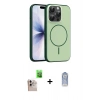 MARSİLYAN™- iPhone 16 Pro Max Kılıf Atlas Asil Prime - Siyah Joko Magic 5D Cam + Natural Grey Raze Metal Kamera Lens
