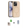 MARSİLYAN™- iPhone 16 Pro Max Kılıf Atlas Asil Prime - Siyah Joko Magic 5D Cam + Natural Grey Raze Metal Kamera Lens