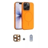 MARSİLYAN™- iPhone 16 Pro Max Kılıf Atlas Asil Prime - Siyah Joko Magic 5D Cam + Pers Alüminyum Kamera Lens - CLTM