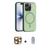 MARSİLYAN™- iPhone 16 Pro Max Kılıf Atlas Asil Prime - Siyah Joko Magic 5D Cam + Pers Alüminyum Kamera Lens - CLTM