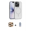 MARSİLYAN™- iPhone 16 Pro Max Kılıf Atlas Asil Prime - Siyah Joko Magic 5D Cam + Pers Alüminyum Kamera Lens - CLTM