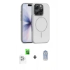 MARSİLYAN™- iPhone 16 Pro Max Kılıf Atlas Asil Prime - Siyah Joko Magic 5D Cam + Raze Metal Kamera Lens - BZ