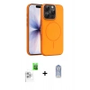 MARSİLYAN™- iPhone 16 Pro Max Kılıf Atlas Asil Prime - Siyah Joko Magic 5D Cam + Raze Metal Kamera Lens - BZ