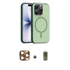 MARSİLYAN™- iPhone 16 Pro Max Kılıf Atlas Asil Prime - Siyah Joko Magic 5D Hayalet Cam + Çöl Titanyum Pers Alüminyum Kamera Lens