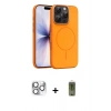MARSİLYAN™- iPhone 16 Pro Max Kılıf Atlas Asil Prime - Siyah Joko Magic 5D Hayalet Cam + Pers Alüminyum Kamera Lens - GS