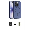MARSİLYAN™- iPhone 16 Pro Max Kılıf Atlas Asil Prime - Siyah Joko Magic 5D Hayalet Cam + PVD Metal Kamera Lens - SH