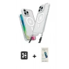 MARSİLYAN™- iPhone 16 Pro Max Kılıf Atlas Doku Koleksiyonu - Şeffaf Pasifik Cam Ekran Koruyucu + PVD Metal Kamera Lens - SH