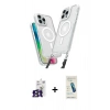 MARSİLYAN™- iPhone 16 Pro Max Kılıf Atlas Doku Koleksiyonu - Şeffaf Pasifik Cam Ekran Koruyucu + Bilvis Titan Kamera Lens - TMGI