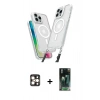 MARSİLYAN™- iPhone 16 Pro Max Kılıf Atlas Doku Koleksiyonu - Siyah 360 Mat Full Body Arka Koruyucu + PVD Metal Kamera Lens - GD