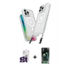 MARSİLYAN™- iPhone 16 Pro Max Kılıf Atlas Doku Koleksiyonu - Siyah 360 Mat Full Body Arka Koruyucu + Bilvis Titan Kamera Lens - GS
