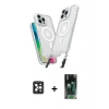 MARSİLYAN™- iPhone 16 Pro Max Kılıf Atlas Doku Koleksiyonu - Siyah 360 Mat Full Body Arka Koruyucu + PVD Metal Kamera Lens - SH