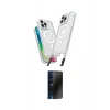 MARSİLYAN™- iPhone 16 Pro Max Kılıf Atlas Doku Koleksiyonu - Siyah 3D Antistatik Hayalet Cam Ekran Koruyucu