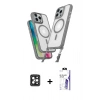 MARSİLYAN™- iPhone 16 Pro Max Kılıf Atlas Doku Koleksiyonu - Siyah Bilvis 3X AR HD Cam Ekran Koruyucu + PVD Metal Kamera Lens - SH