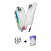 MARSİLYAN™- iPhone 16 Pro Max Kılıf Atlas Doku Koleksiyonu - Siyah Bilvis 5in1 3D Magic Cam Ekran Koruyucu + Pers Alüminyum Kamera Lens - GS