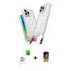 MARSİLYAN™- iPhone 16 Pro Max Kılıf Atlas Doku Koleksiyonu - Siyah Buffer Cam Ekran Koruyucu + Raze Metal Kamera Lens - BZ