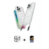 MARSİLYAN™- iPhone 16 Pro Max Kılıf Atlas Doku Koleksiyonu - Siyah Buffer Hayalet Cam Ekran Koruyucu + Pers Alüminyum Kamera Lens - GS