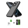 MARSİLYAN™- iPhone 16 Pro Max Kılıf Atlas Form - Şeffaf 360 Full Body Arka Koruyucu + Raze Metal Kamera Lens - BZ