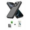 MARSİLYAN™- iPhone 16 Pro Max Kılıf Atlas Form - Şeffaf Pasifik Cam Ekran Koruyucu + Raze Metal Kamera Lens - SH