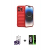 MARSİLYAN™- iPhone 16 Pro Max Kılıf Atlas Koleksiyonu - Şeffaf 360 Full Body Arka Koruyucu + Bilvis Titan Kamera Lens - SH