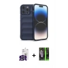 MARSİLYAN™- iPhone 16 Pro Max Kılıf Atlas Koleksiyonu - Şeffaf 360 Full Body Arka Koruyucu + Bilvis Titan Kamera Lens - SH