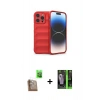 MARSİLYAN™- iPhone 16 Pro Max Kılıf Atlas Koleksiyonu - Şeffaf 360 Full Body Arka Koruyucu + Raze Metal Kamera Lens - CLTM