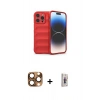 MARSİLYAN™- iPhone 16 Pro Max Kılıf Atlas Koleksiyonu - Siyah Bilvis 3D Cam Ekran Koruyucu + Pers Alüminyum Kamera Lens - CLTM