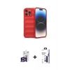 MARSİLYAN™- iPhone 16 Pro Max Kılıf Atlas Koleksiyonu - Siyah Bilvis 3X AR Hayalet Cam Ekran Koruyucu + Bilvis Titan Kamera Lens - TMGI