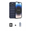 MARSİLYAN™- iPhone 16 Pro Max Kılıf Atlas Koleksiyonu - Siyah Joko Magic 5D Cam + PVD Metal Kamera Lens - SH