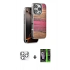 MARSİLYAN™- iPhone 16 Pro Max Kılıf Atlas Minimal Özel Seri - Şeffaf 360 Full Body Arka Koruyucu + Pers Alüminyum Kamera Lens - GS
