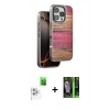 MARSİLYAN™- iPhone 16 Pro Max Kılıf Atlas Minimal Özel Seri - Şeffaf 360 Full Body Arka Koruyucu + Raze Metal Kamera Lens - BZ