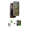MARSİLYAN™- iPhone 16 Pro Max Kılıf Atlas Minimal Özel Seri - Şeffaf 360 Full Body Arka Koruyucu + Raze Metal Kamera Lens - NLGY